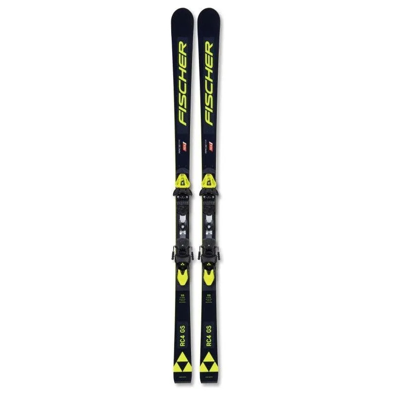 2024 Fischer RC4 World Cup GS Jr Skis w/ Race Plate