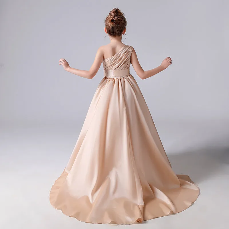 4-12 years old children's evening dress wedding stage performance girl dress