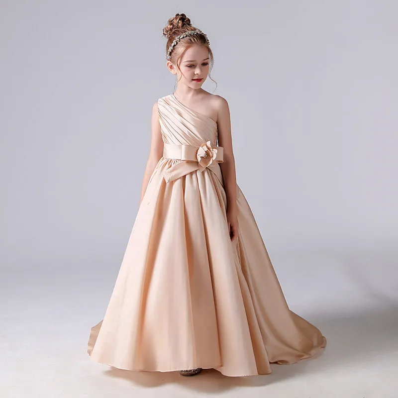 4-12 years old children's evening dress wedding stage performance girl dress
