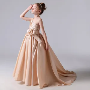 4-12 years old children's evening dress wedding stage performance girl dress