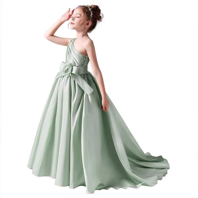 4-12 years old children's evening dress wedding stage performance girl dress