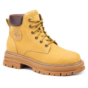 7 CM / 2.76 Inches CMR CHAMARIPA Khaki Women's Outdoor Martin Height Increasing Boots For Women