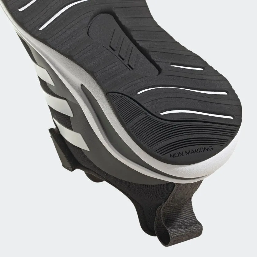 ADIDAS KIDS FORTARUN ELASTIC LACE TOP STRAP RUNNING SHOES - Core Black / Cloud White / Grey Six