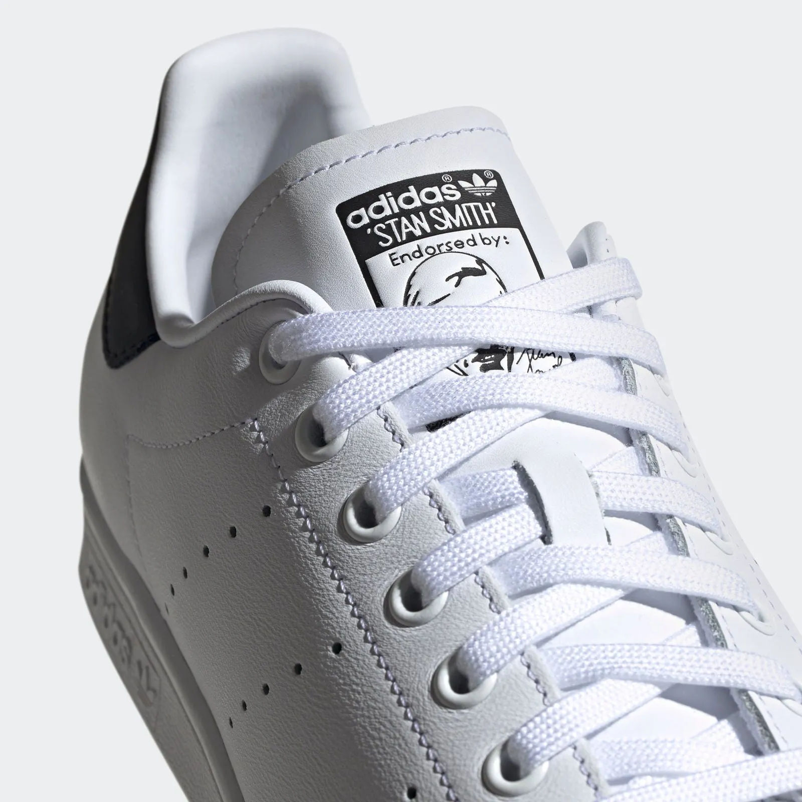 adidas Originals Stan Smith Script Shoes - White & Black