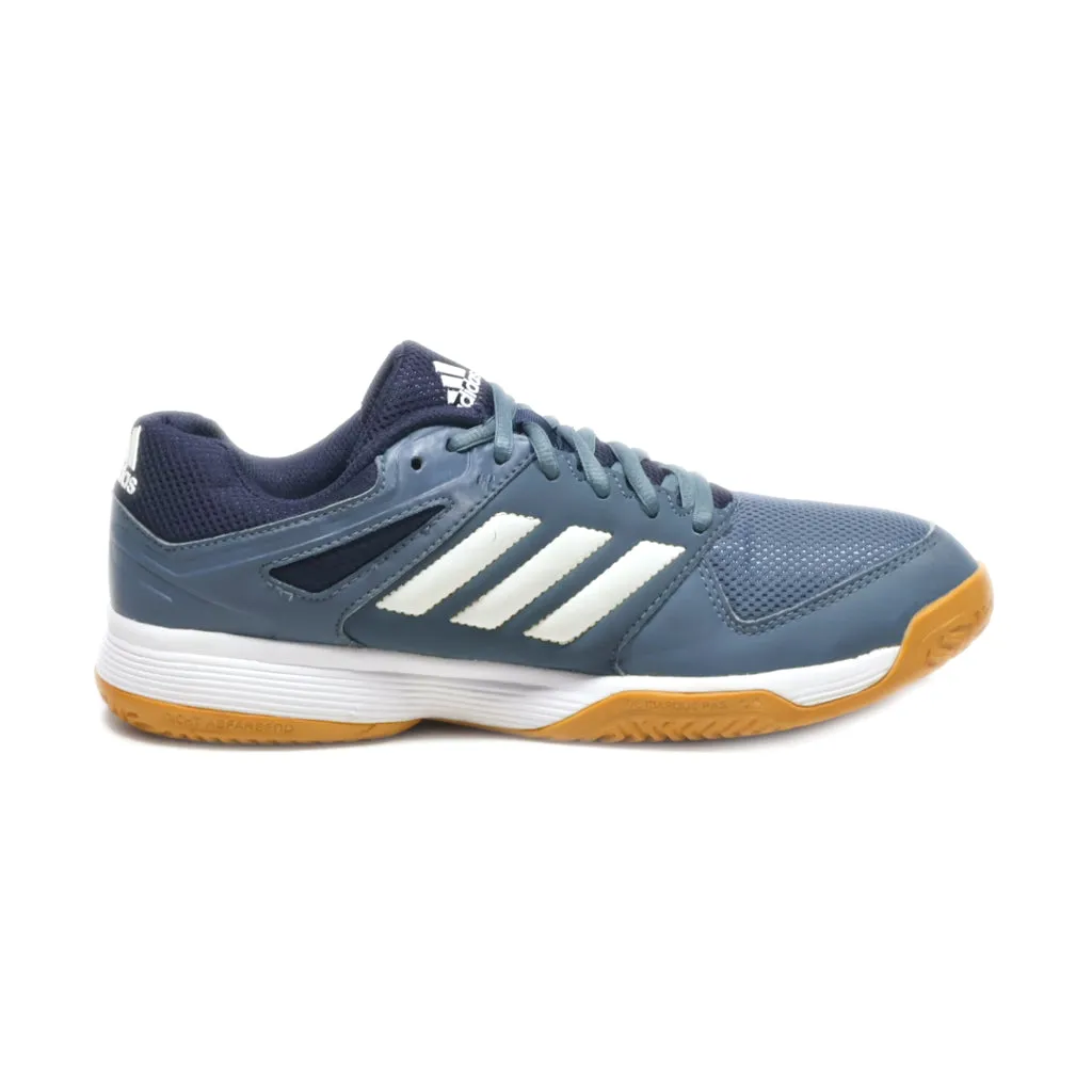 Adidas Speedcourt Sport Shoes Leather Blue Colour For Men