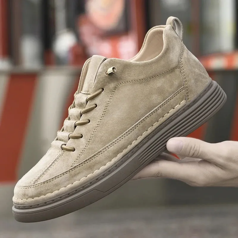 Aidase Luxury Brand Men Genuine Leather Shoes Lightweight Outdoor Walking Shoes Comfy High Quality Casual Oxford Shoe 