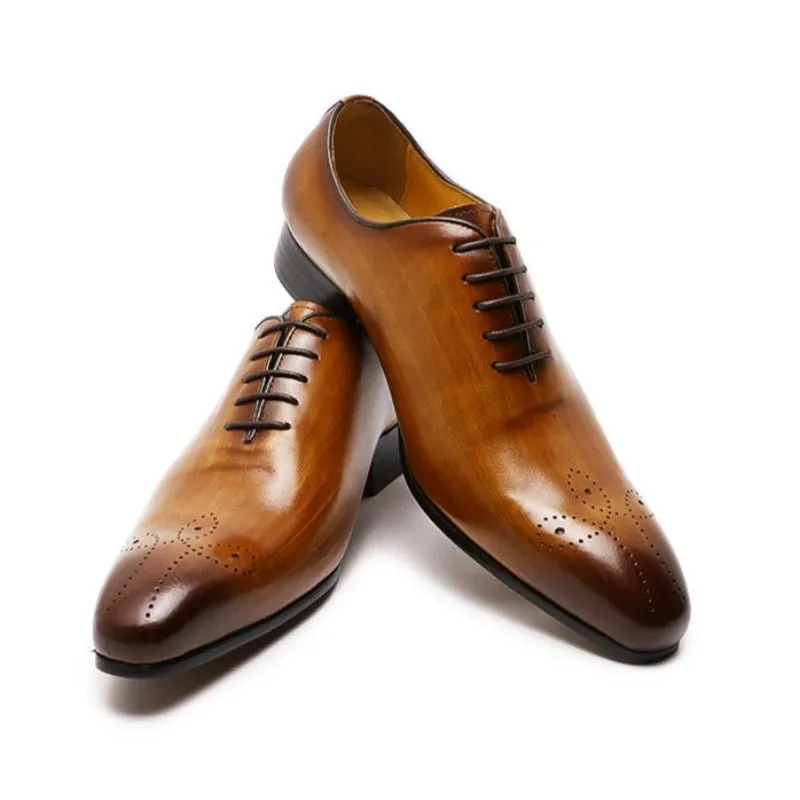 Artisan Hand-Dyed Cowhide Lace-Ups with Sheepskin Lining