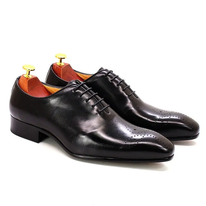 Artisan Hand-Dyed Cowhide Lace-Ups with Sheepskin Lining