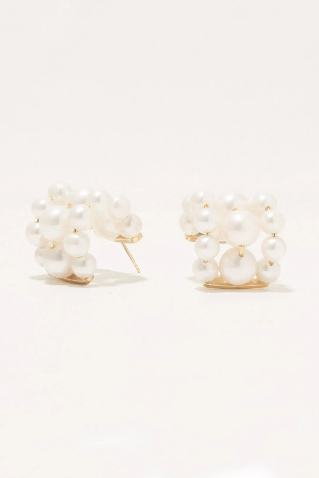 Bitter Butter  - Pearl and Gold Vermeil Earrings