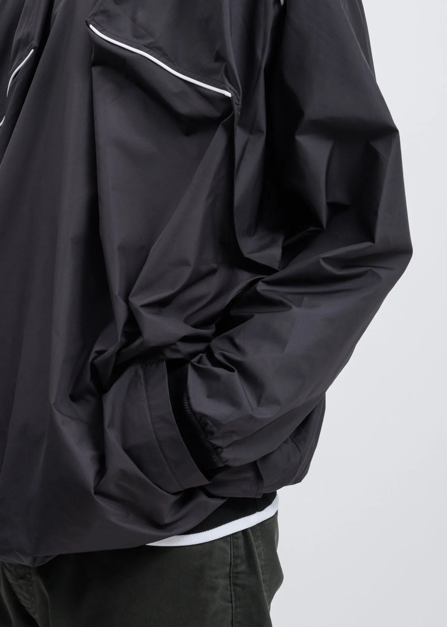 Black Pop-Up Nylon Sweater