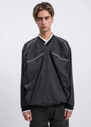 Black Pop-Up Nylon Sweater