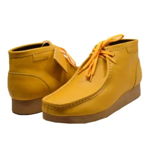British Walkers New Castle 2 Wallabee Boots Men's Yellow Leather
