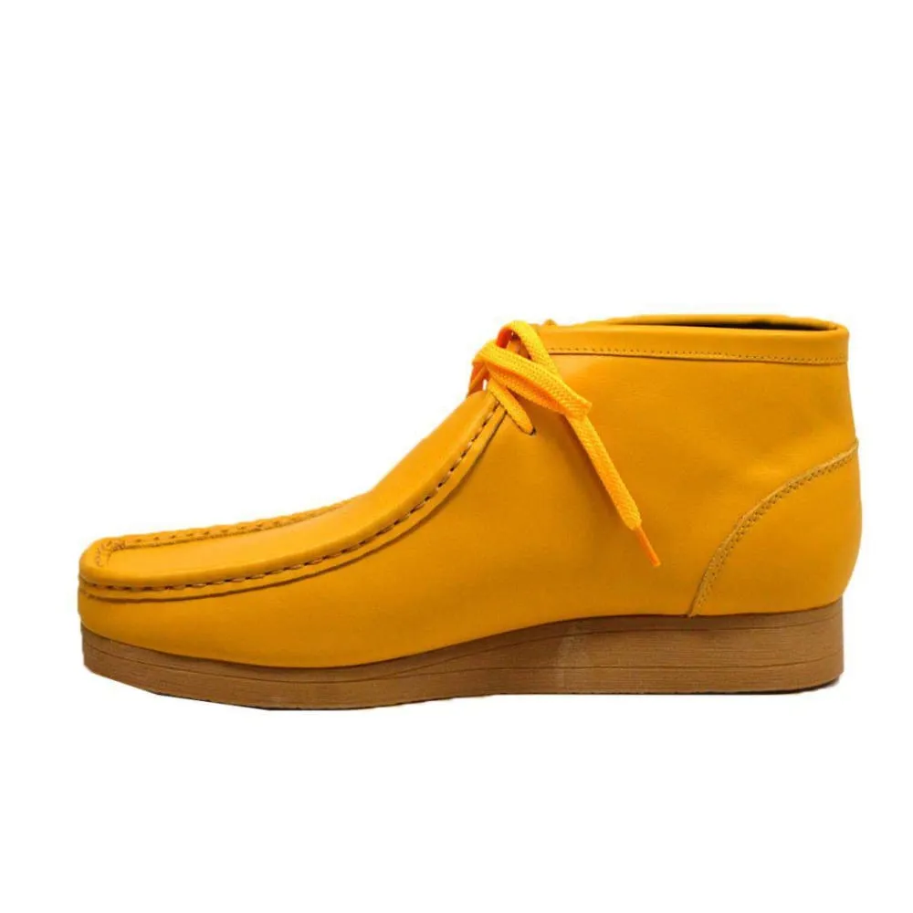 British Walkers New Castle 2 Wallabee Boots Men's Yellow Leather