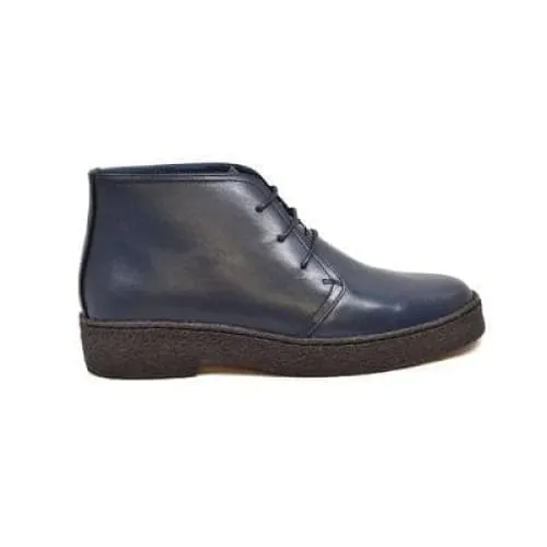 British Walkers Playboy Original High Top Men's Navy Blue Leather
