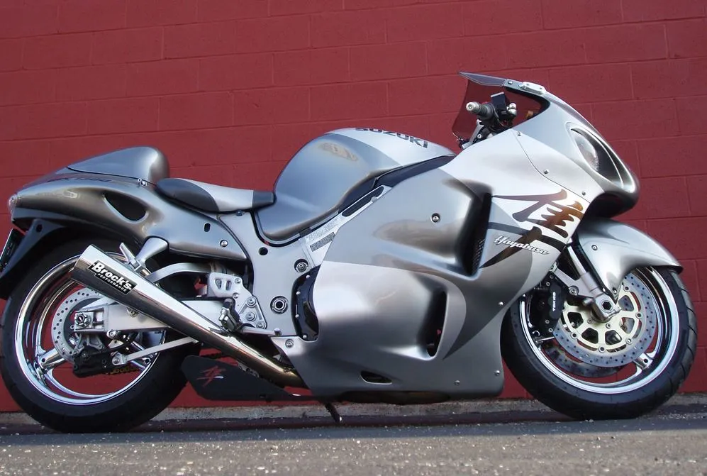 Brocks Performance 20" Street Meg Ultra-Light SS Full Exhaust System '99-'07 Suzuki Hayabusa GSXR1300R