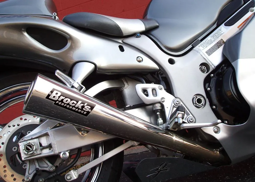 Brocks Performance 20" Street Meg Ultra-Light SS Full Exhaust System '99-'07 Suzuki Hayabusa GSXR1300R