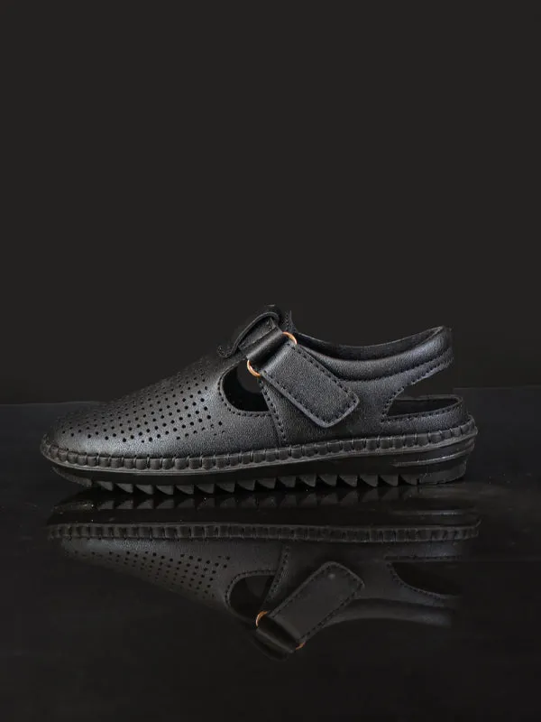 BS58 Boys Shoes 8Yrs - 12Yrs Black