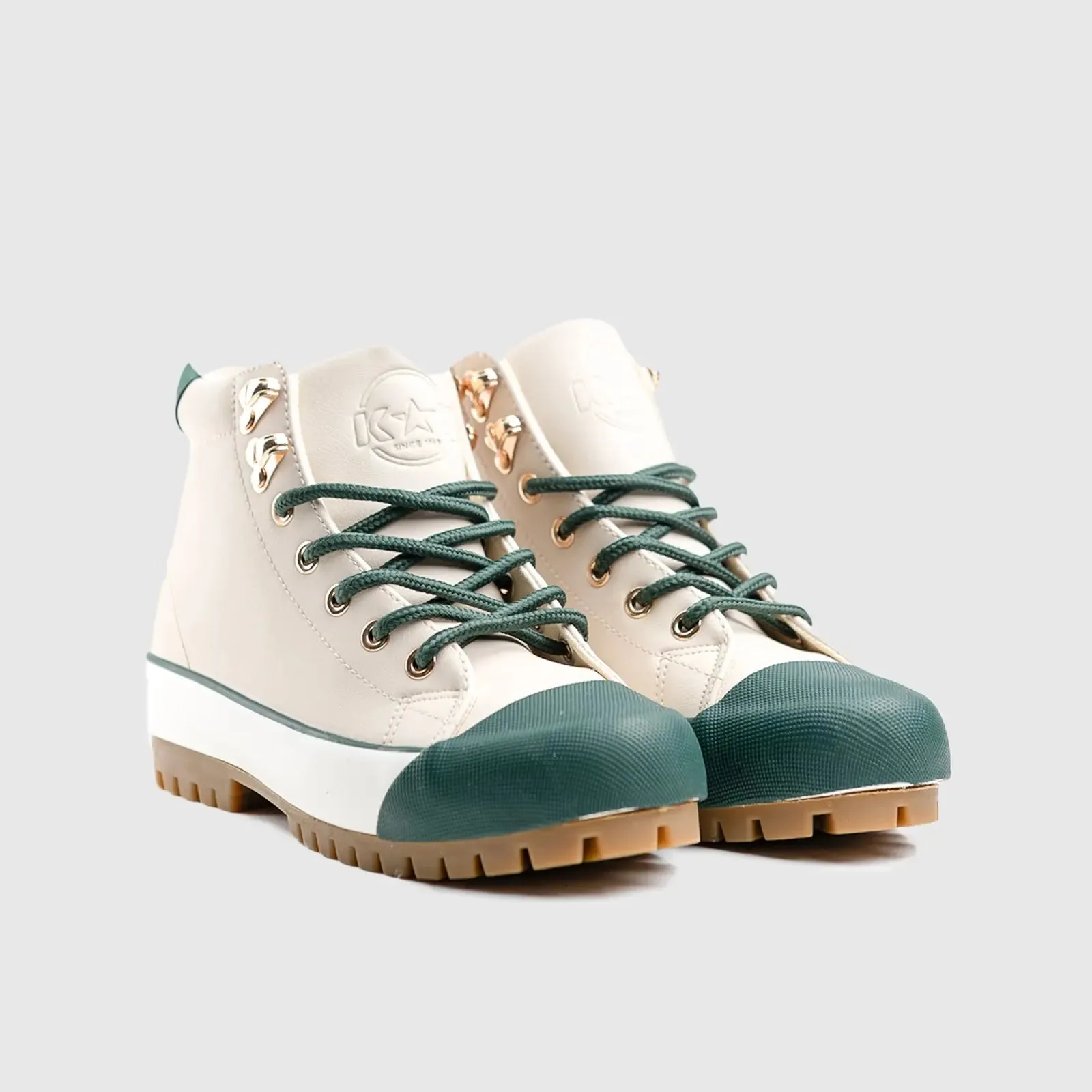 Caprio Statement Sneaker Boots Beige