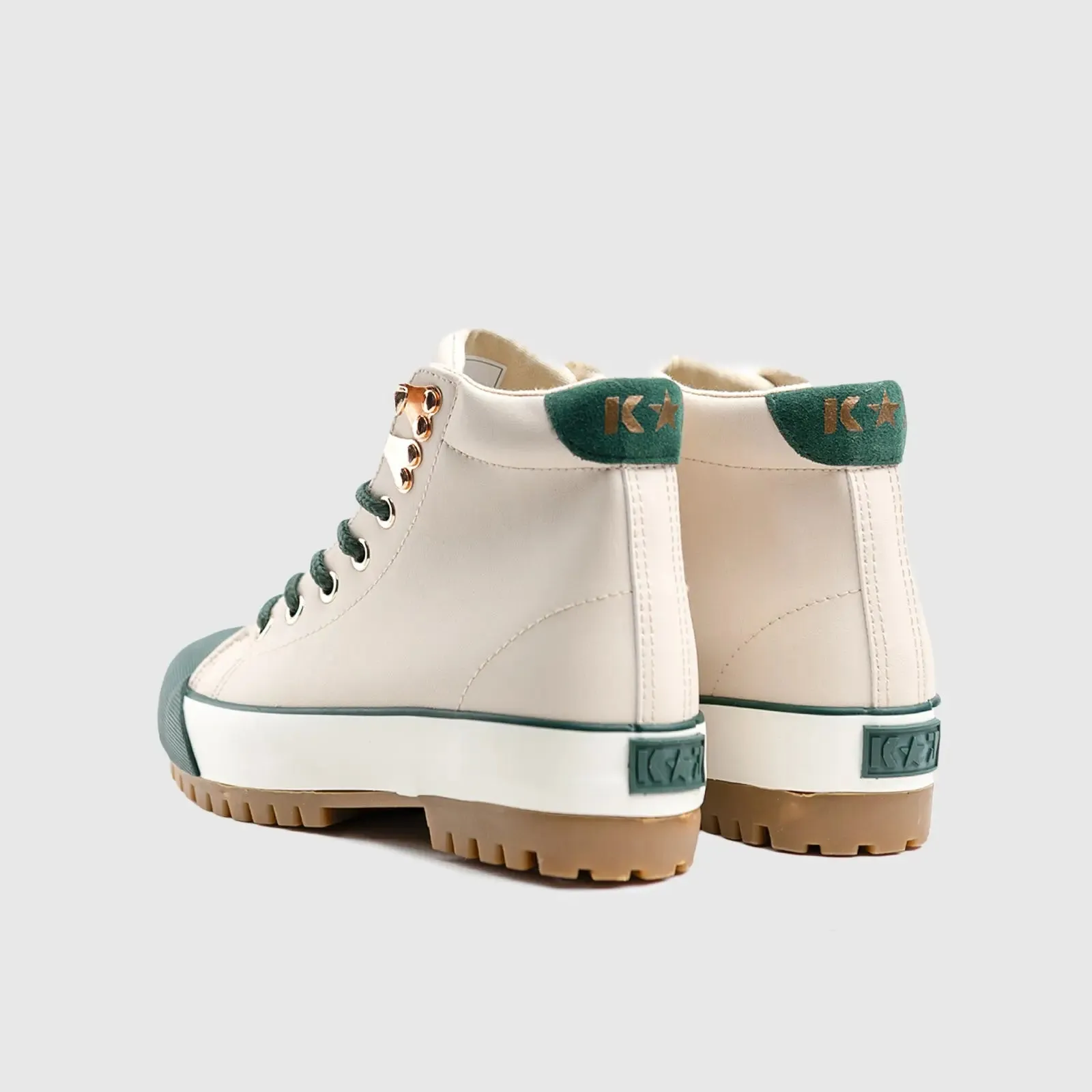 Caprio Statement Sneaker Boots Beige