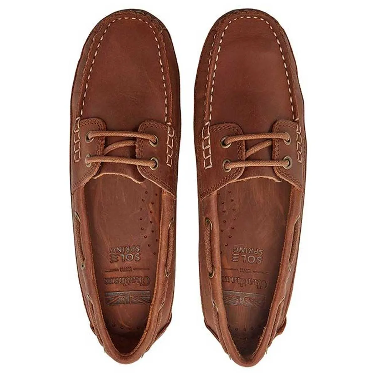 CHATHAM Ladies Cromer Driving Moccasins - Dark Tan