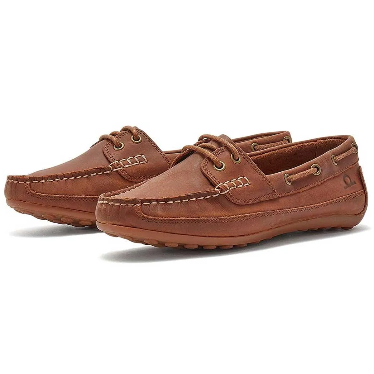 CHATHAM Ladies Cromer Driving Moccasins - Dark Tan