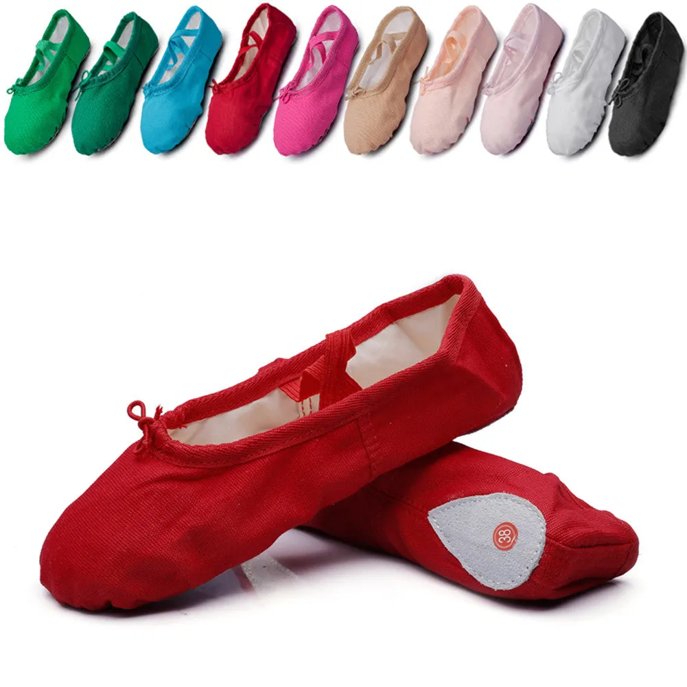 Child Ballet Dancing Slippers Yoga Performance Flats Indoor Shoes