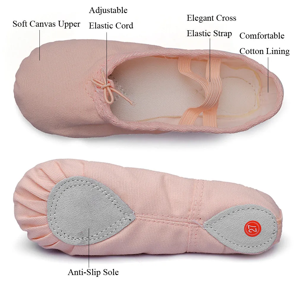 Child Ballet Dancing Slippers Yoga Performance Flats Indoor Shoes