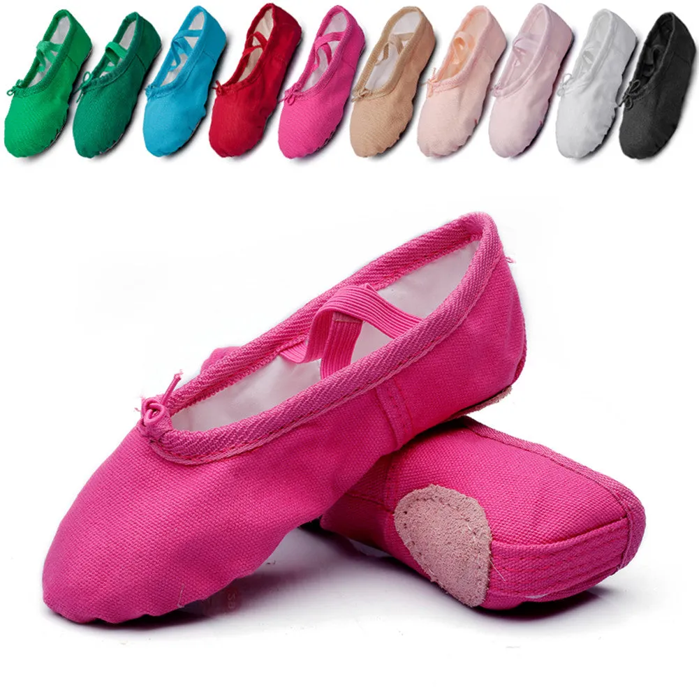 Child Ballet Dancing Slippers Yoga Performance Flats Indoor Shoes