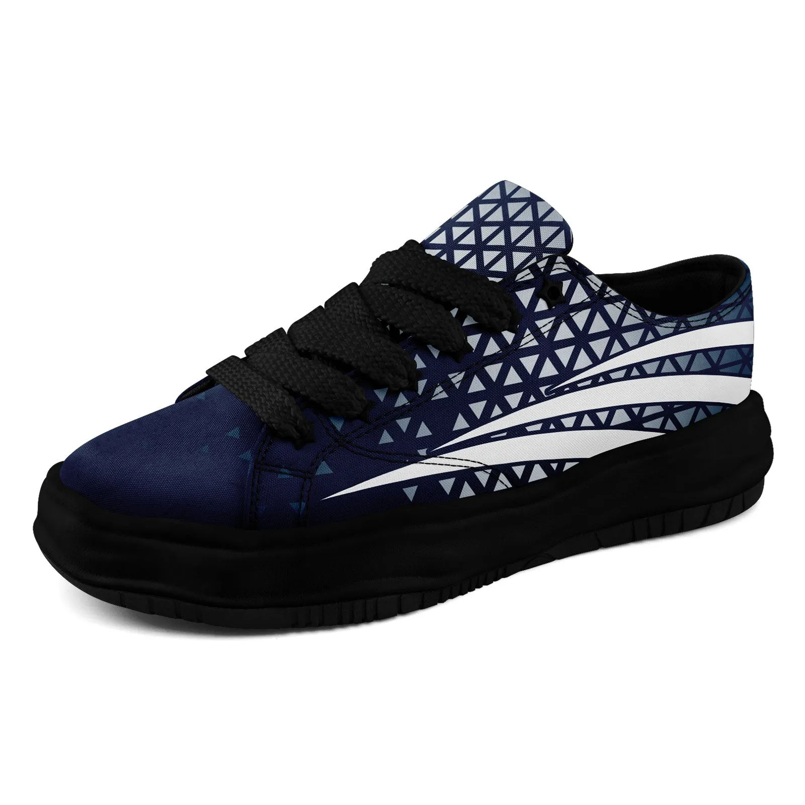 Custom Blue White Texas Shoes Personalized Sneaker FN038-D023003-9