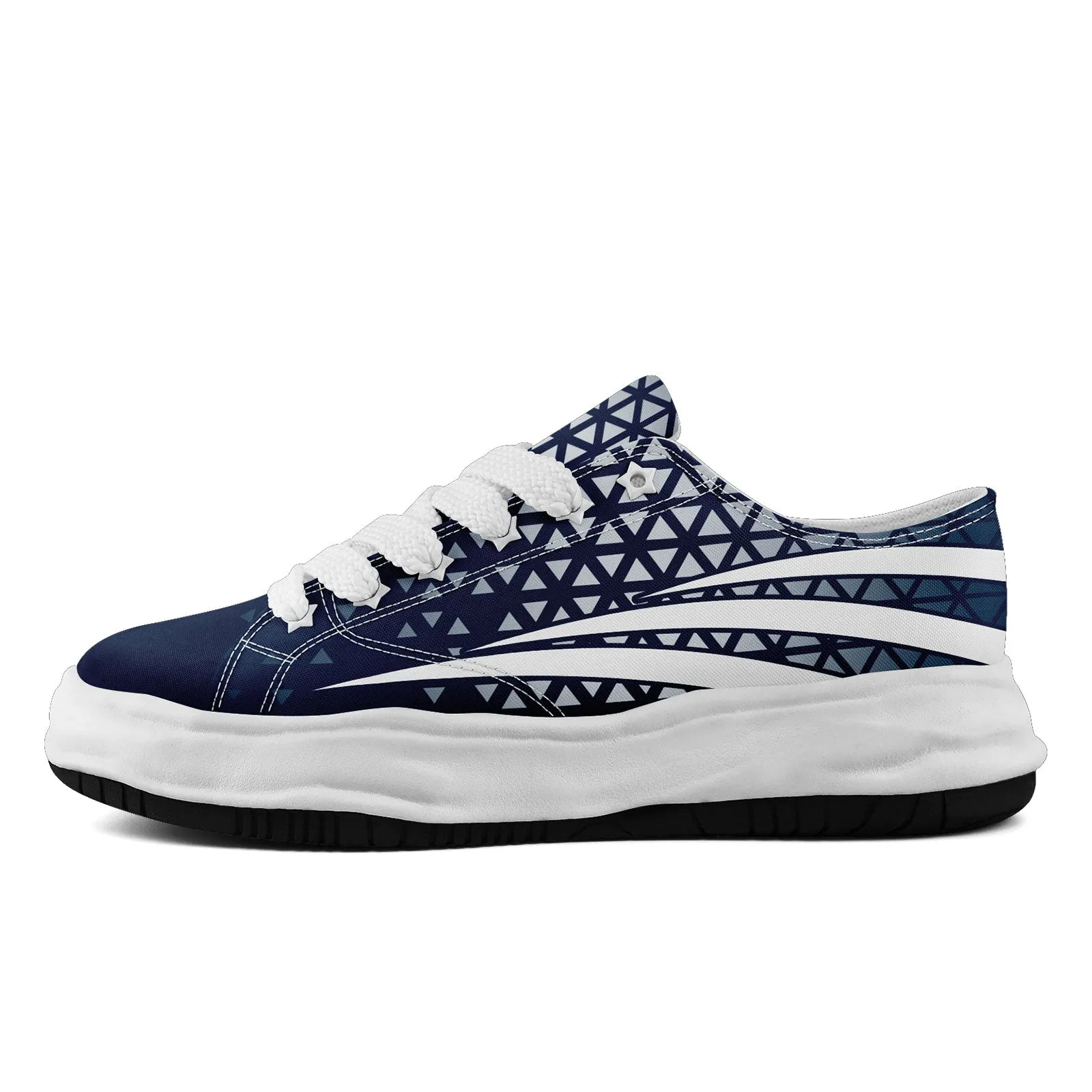 Custom Blue White Texas Shoes Personalized Sneaker FN038-D023003-9