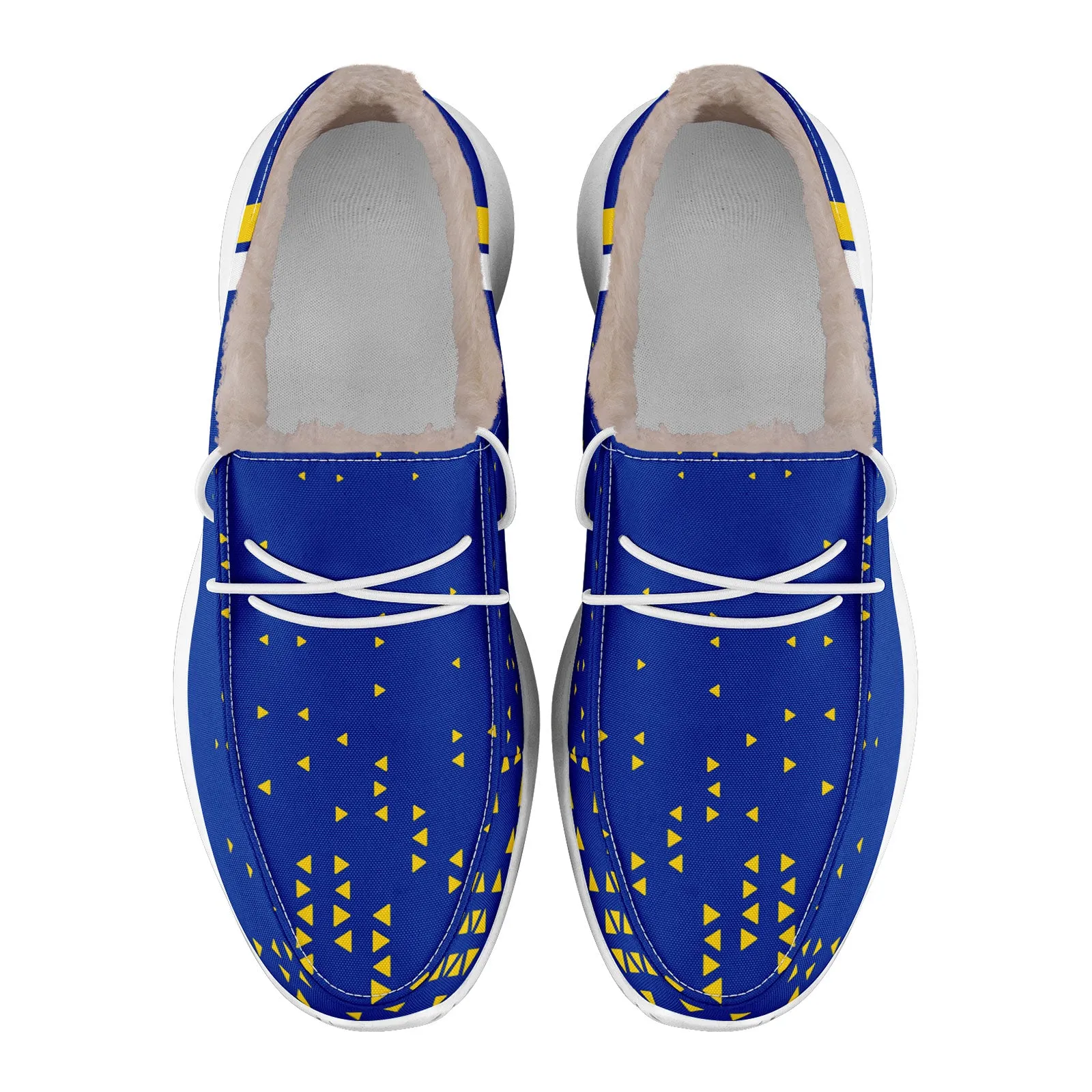 Custom Blue Yellow Los Angeles Shoes Personalized Sneaker FN042-D020279-15