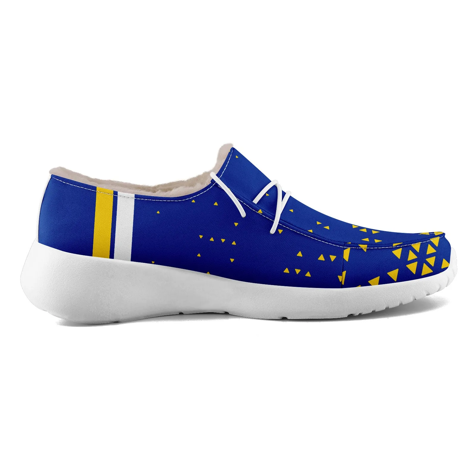 Custom Blue Yellow Los Angeles Shoes Personalized Sneaker FN042-D020279-15