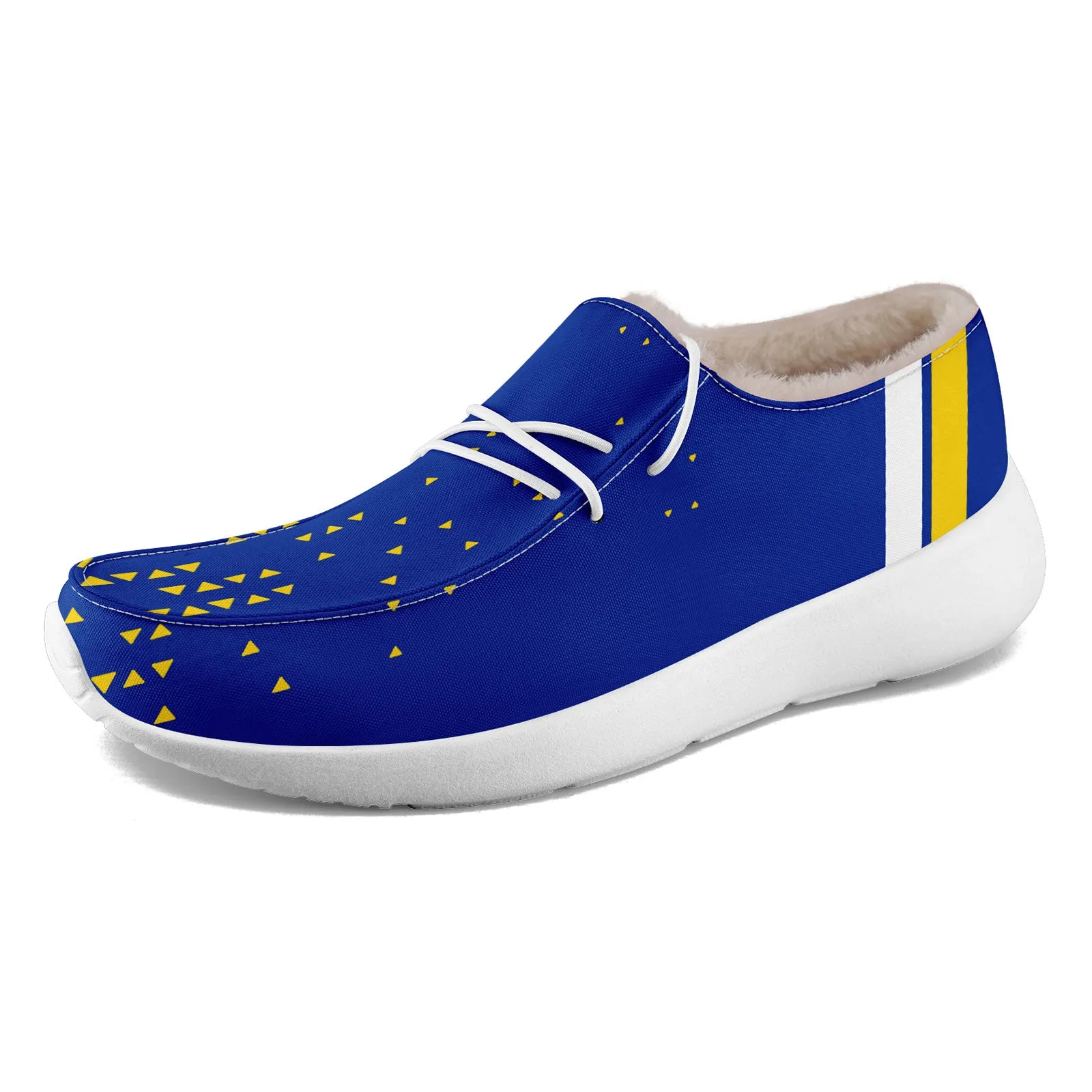 Custom Blue Yellow Los Angeles Shoes Personalized Sneaker FN042-D020279-15