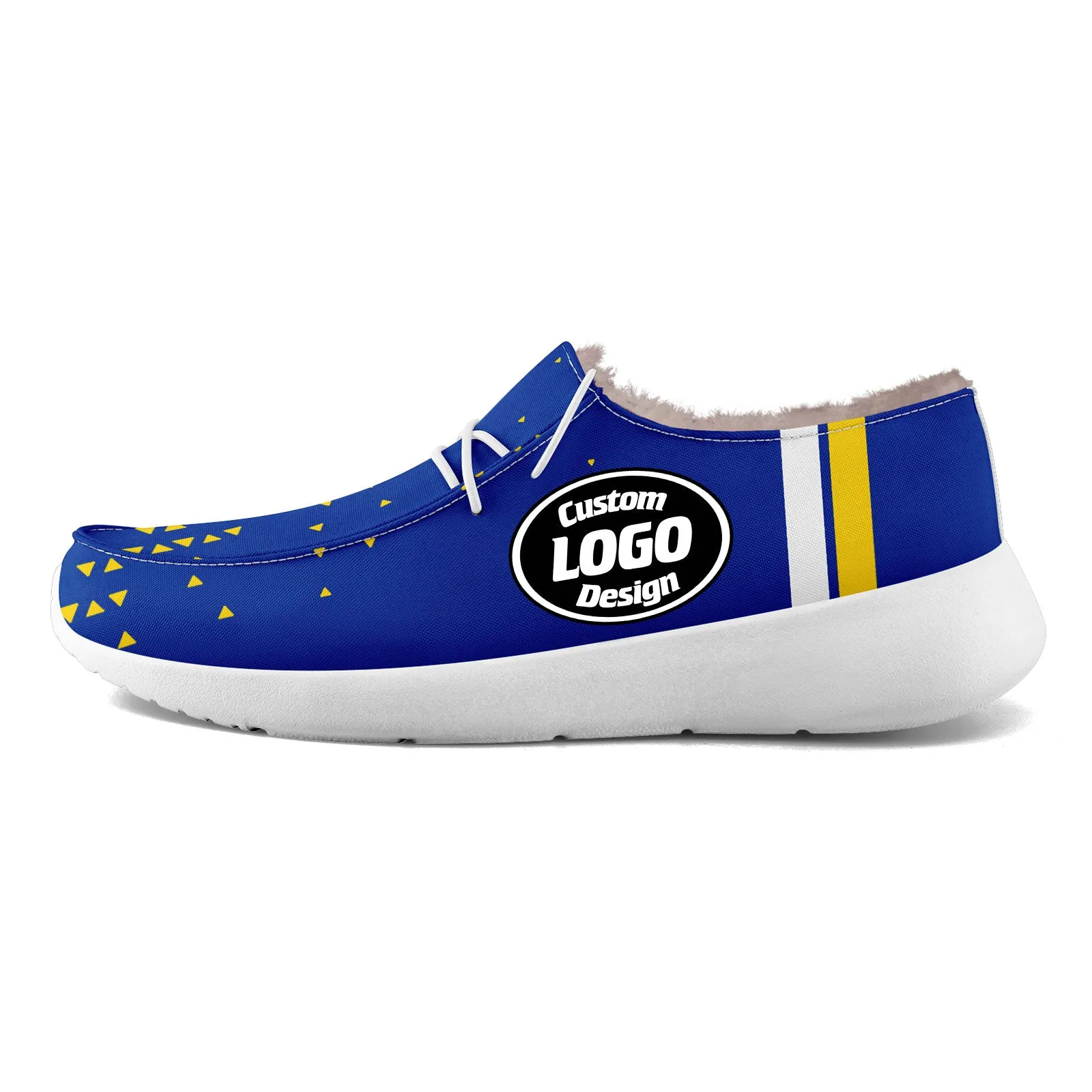 Custom Blue Yellow Los Angeles Shoes Personalized Sneaker FN042-D020279-15