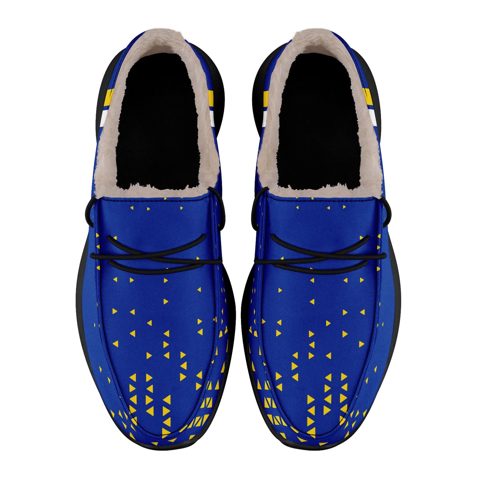 Custom Blue Yellow Los Angeles Shoes Personalized Sneaker FN042-D020279-15