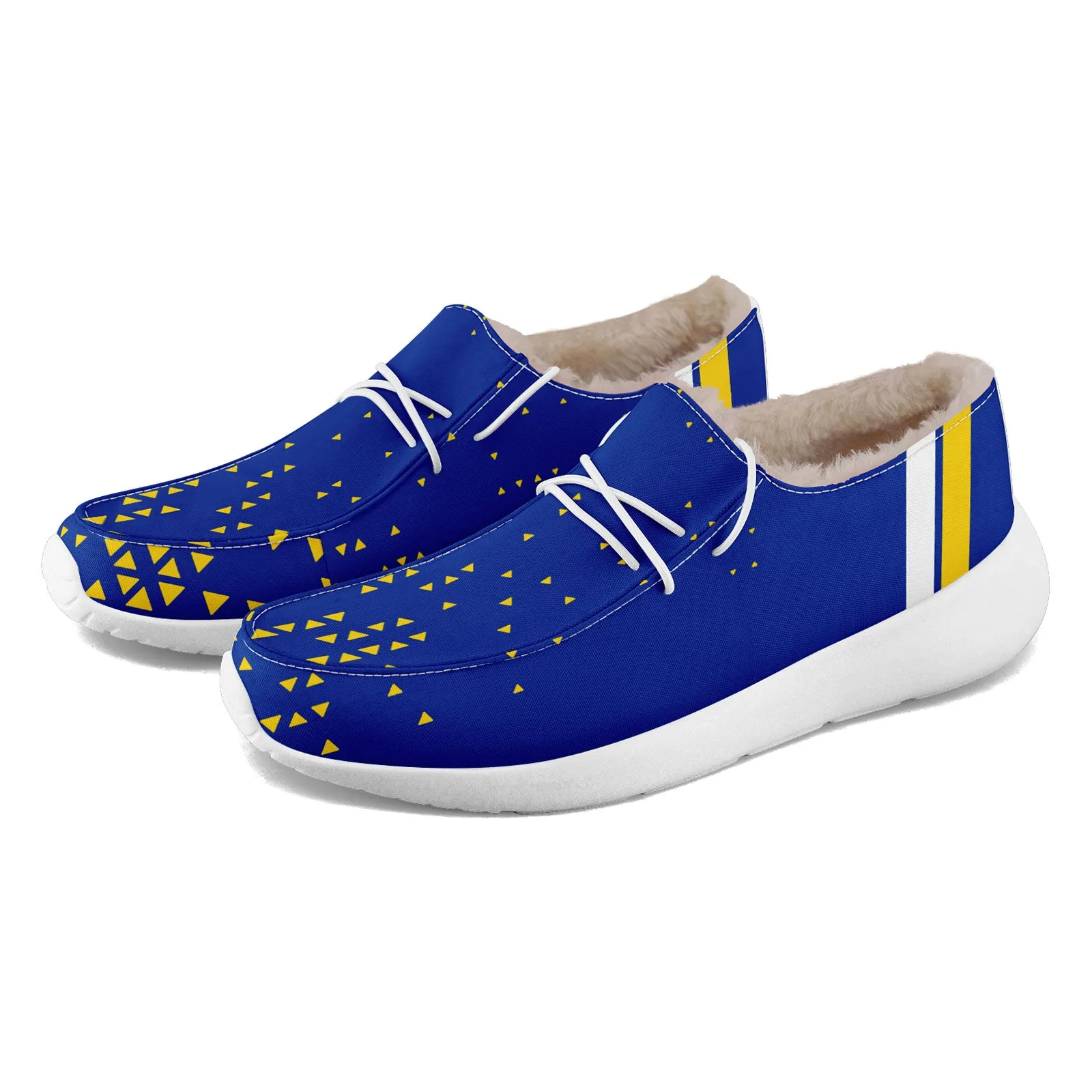 Custom Blue Yellow Los Angeles Shoes Personalized Sneaker FN042-D020279-15