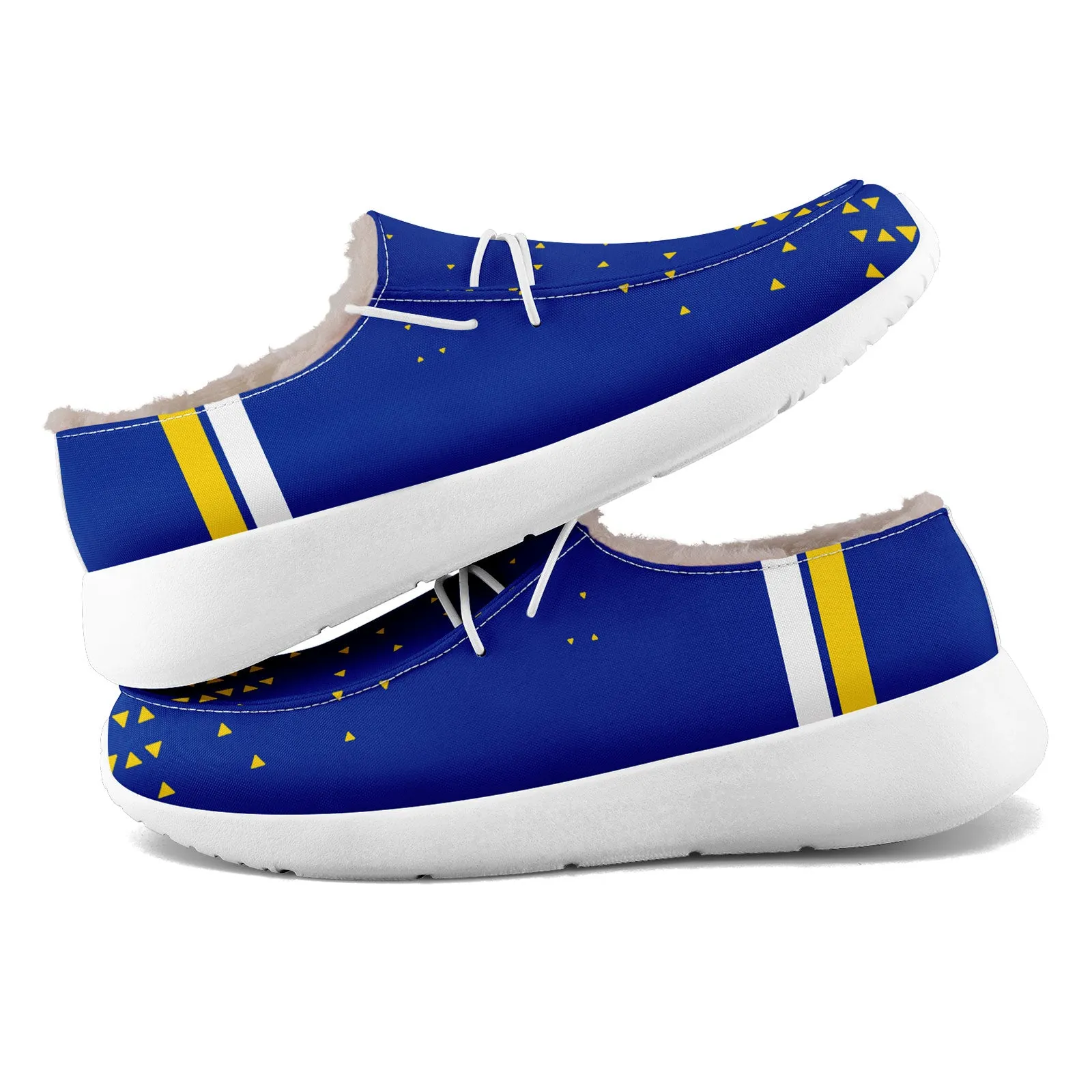 Custom Blue Yellow Los Angeles Shoes Personalized Sneaker FN042-D020279-15