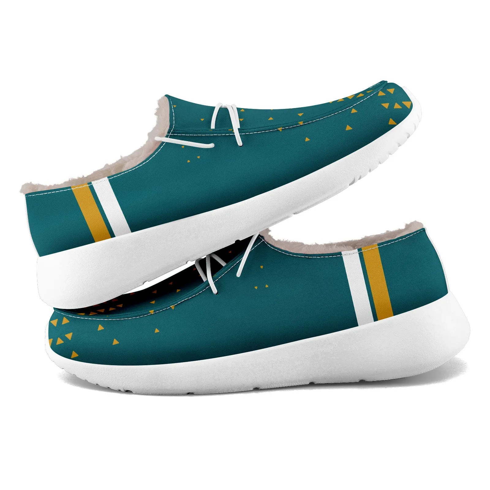Custom Green Yellow Jacksonville Shoes Personalized Sneaker FN042-D020279-16