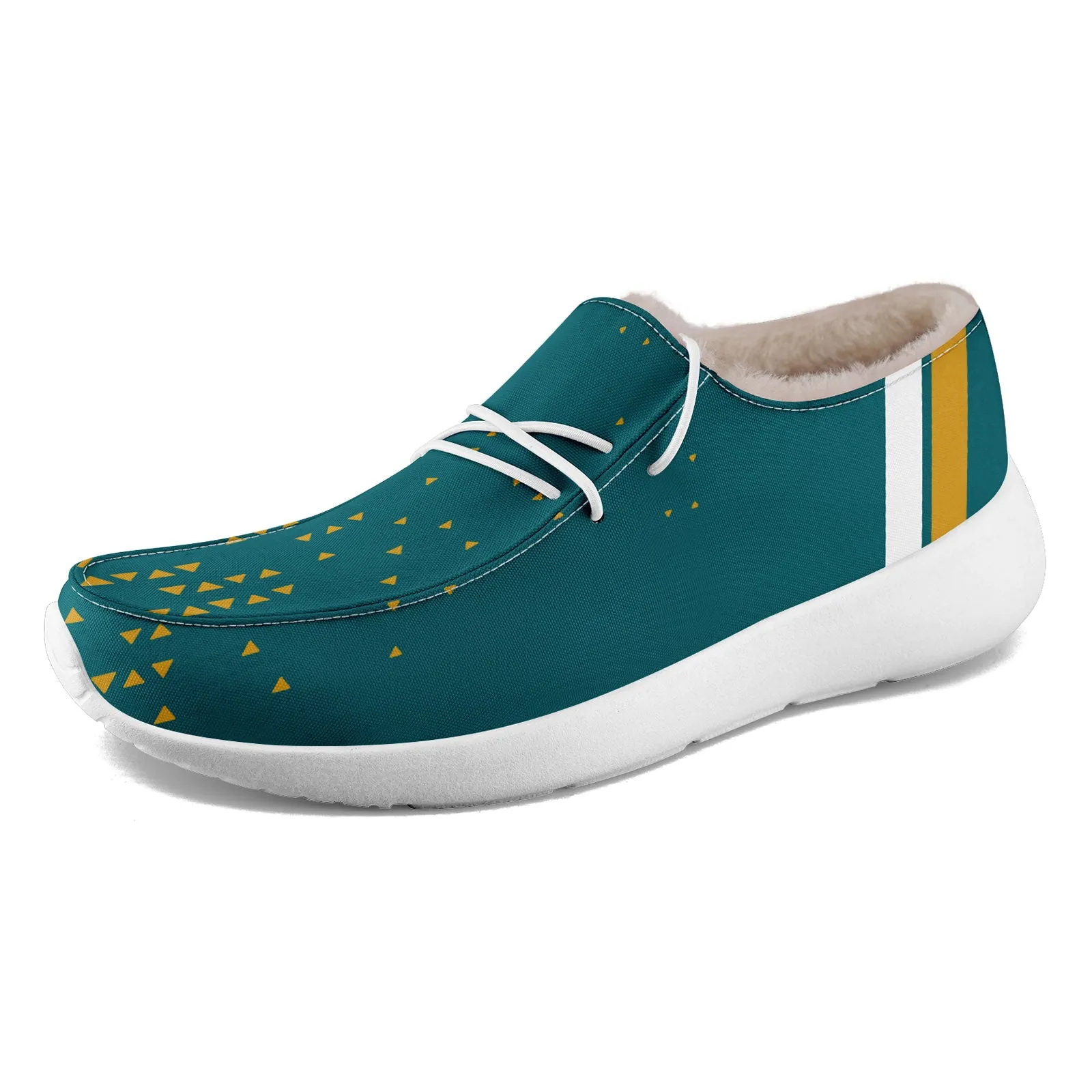 Custom Green Yellow Jacksonville Shoes Personalized Sneaker FN042-D020279-16