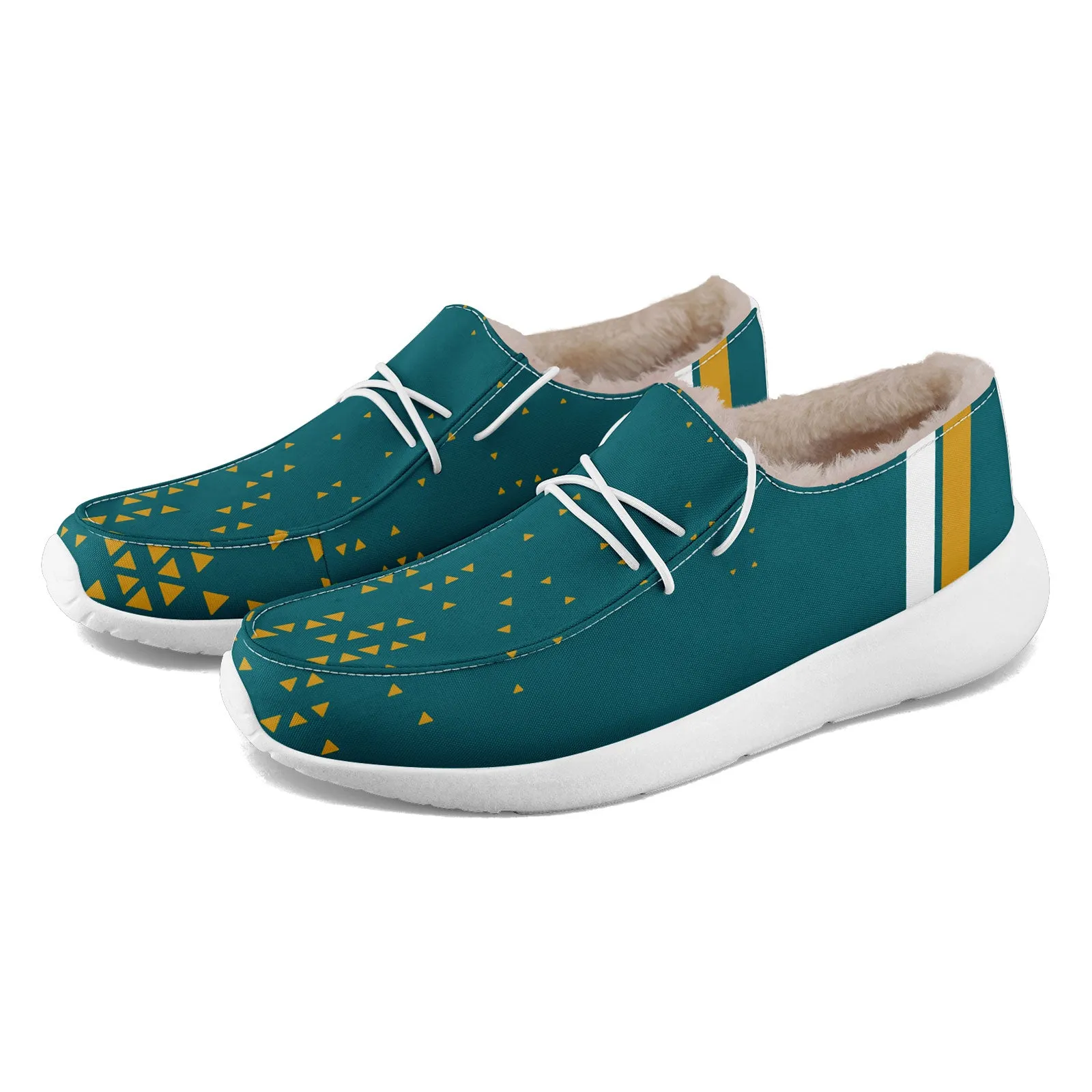 Custom Green Yellow Jacksonville Shoes Personalized Sneaker FN042-D020279-16