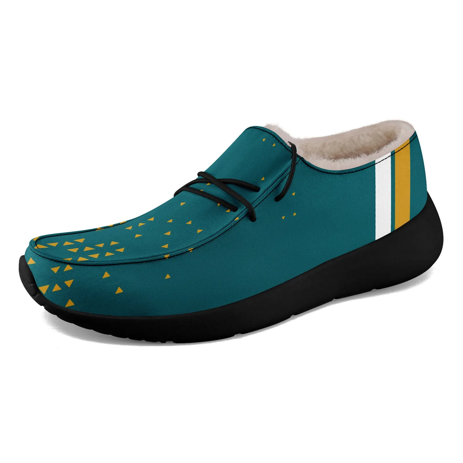 Custom Green Yellow Jacksonville Shoes Personalized Sneaker FN042-D020279-16