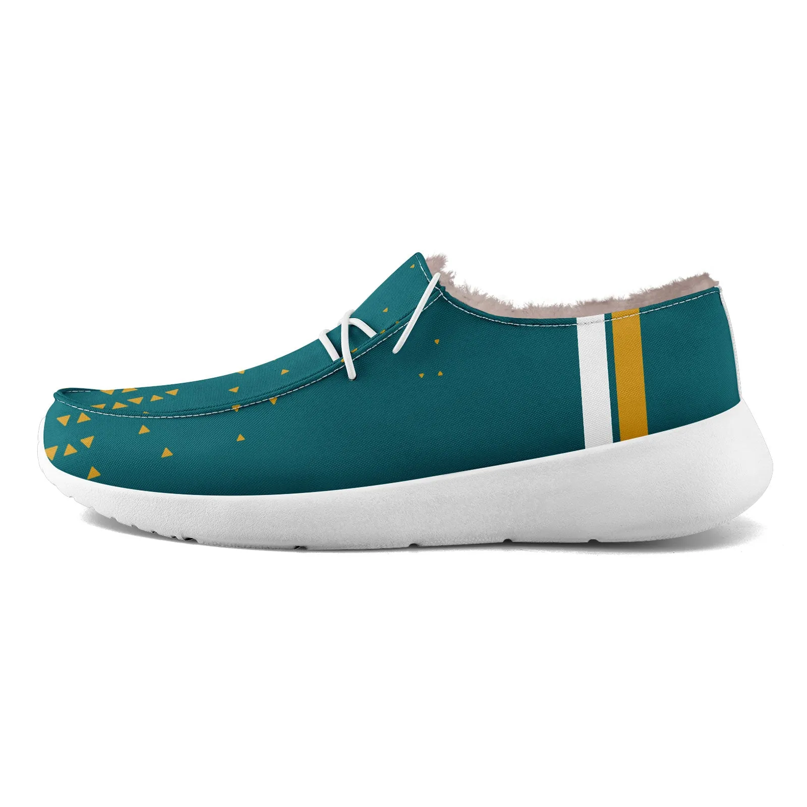 Custom Green Yellow Jacksonville Shoes Personalized Sneaker FN042-D020279-16