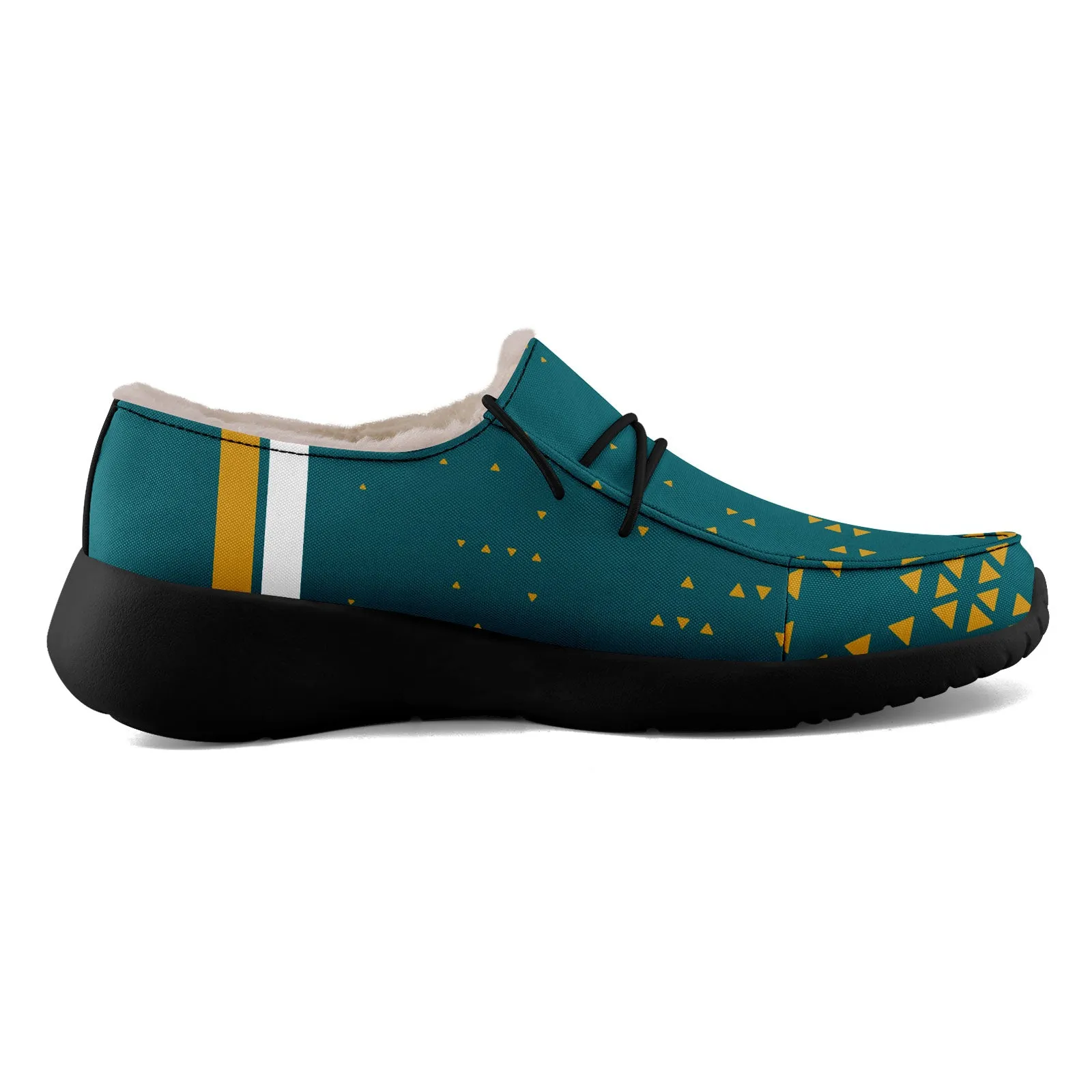 Custom Green Yellow Jacksonville Shoes Personalized Sneaker FN042-D020279-16
