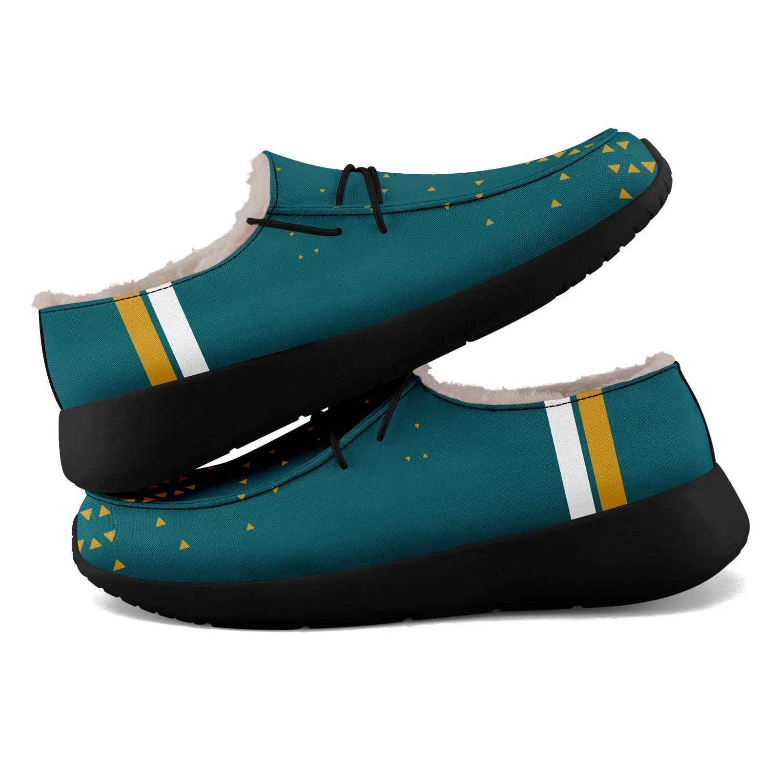 Custom Green Yellow Jacksonville Shoes Personalized Sneaker FN042-D020279-16