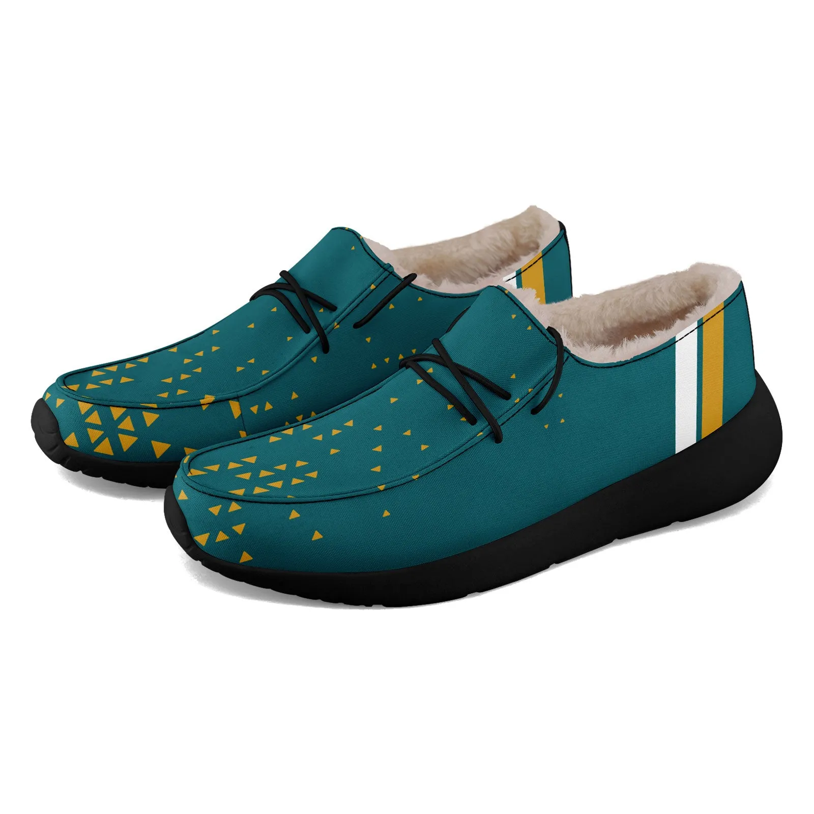 Custom Green Yellow Jacksonville Shoes Personalized Sneaker FN042-D020279-16