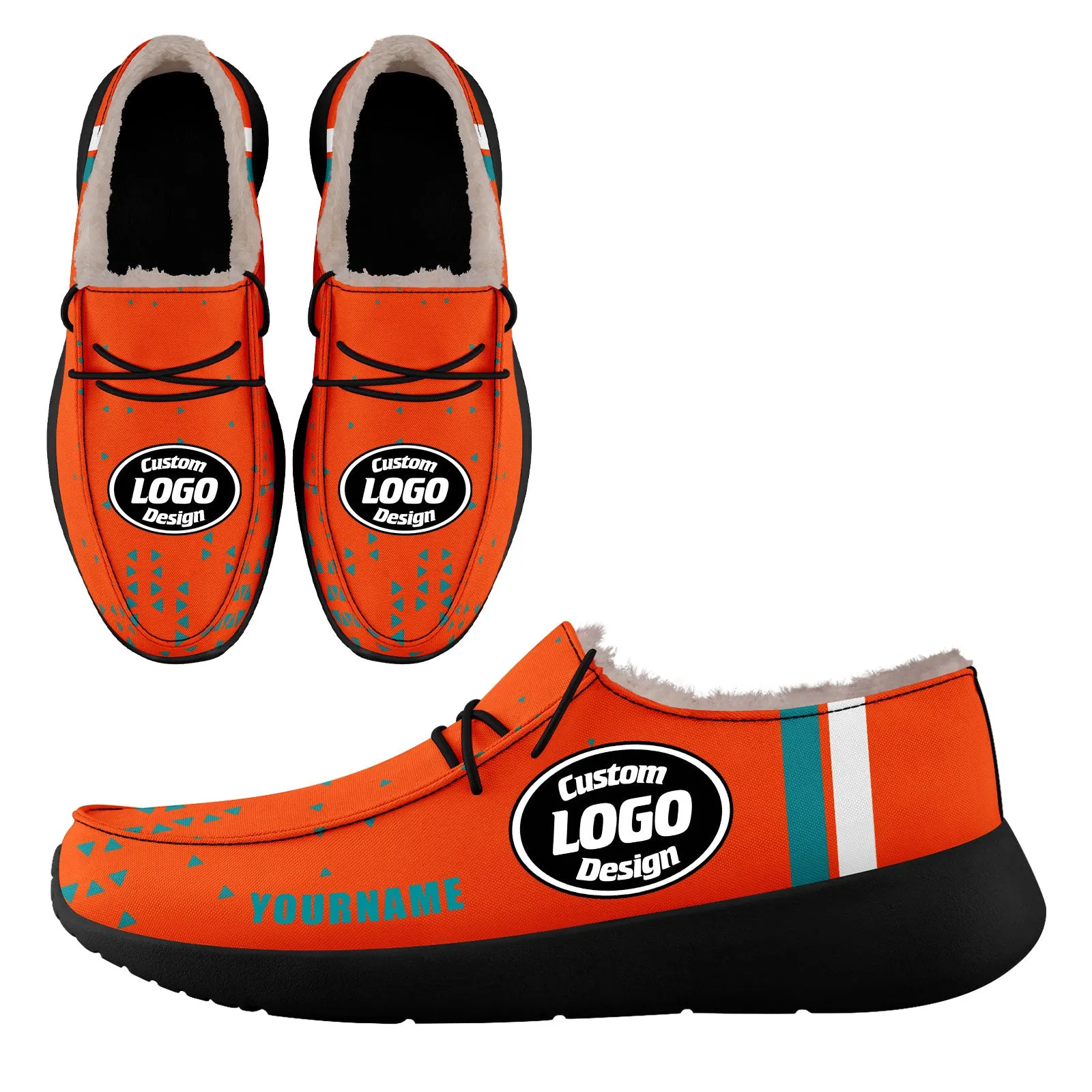 Custom Orange Green Miami Shoes Personalized Sneaker FN042-D020279-24