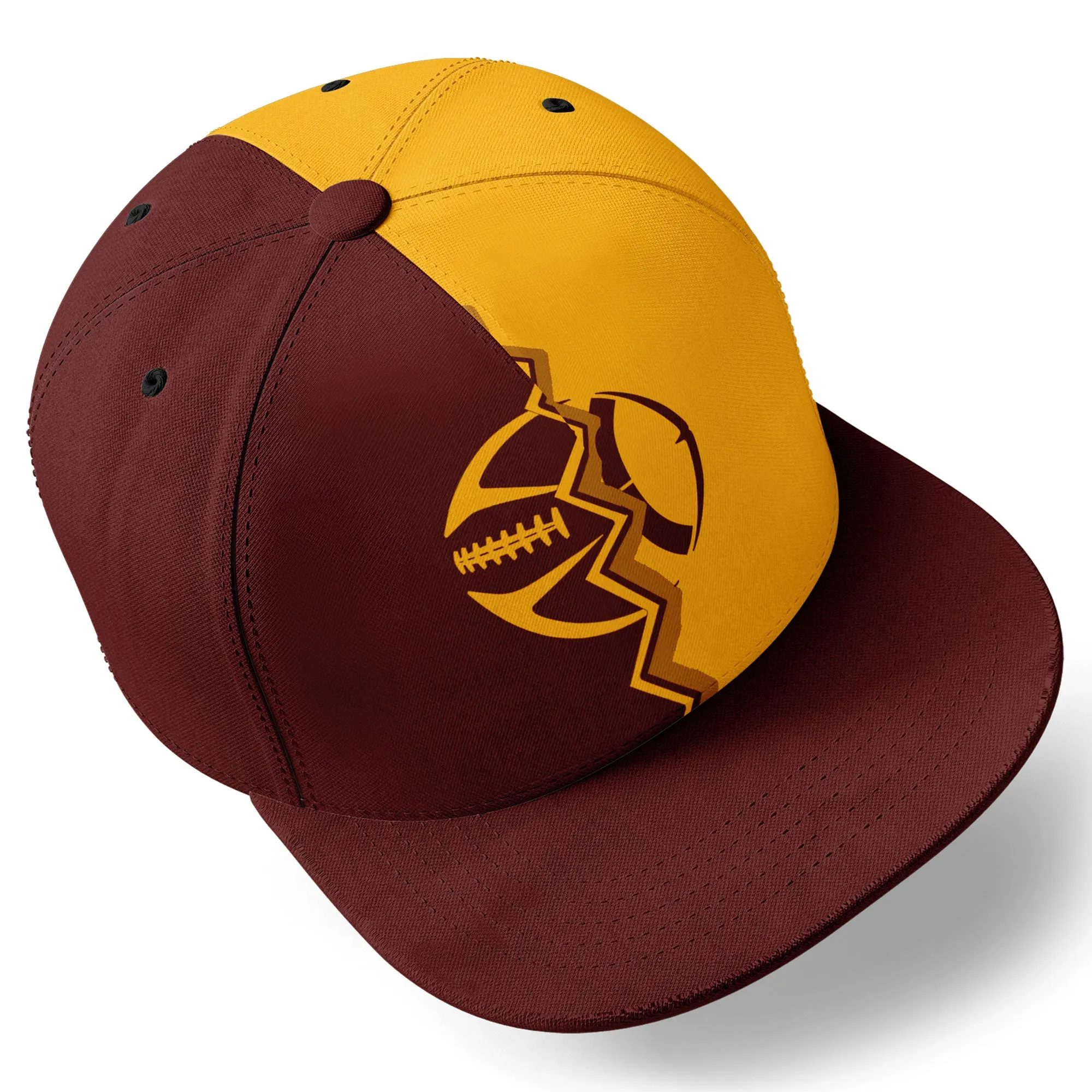 Custom Yellow Red Washington MaxSoul Shoes and Hat Combo Offer Personalized Combo ZH-D028017-16