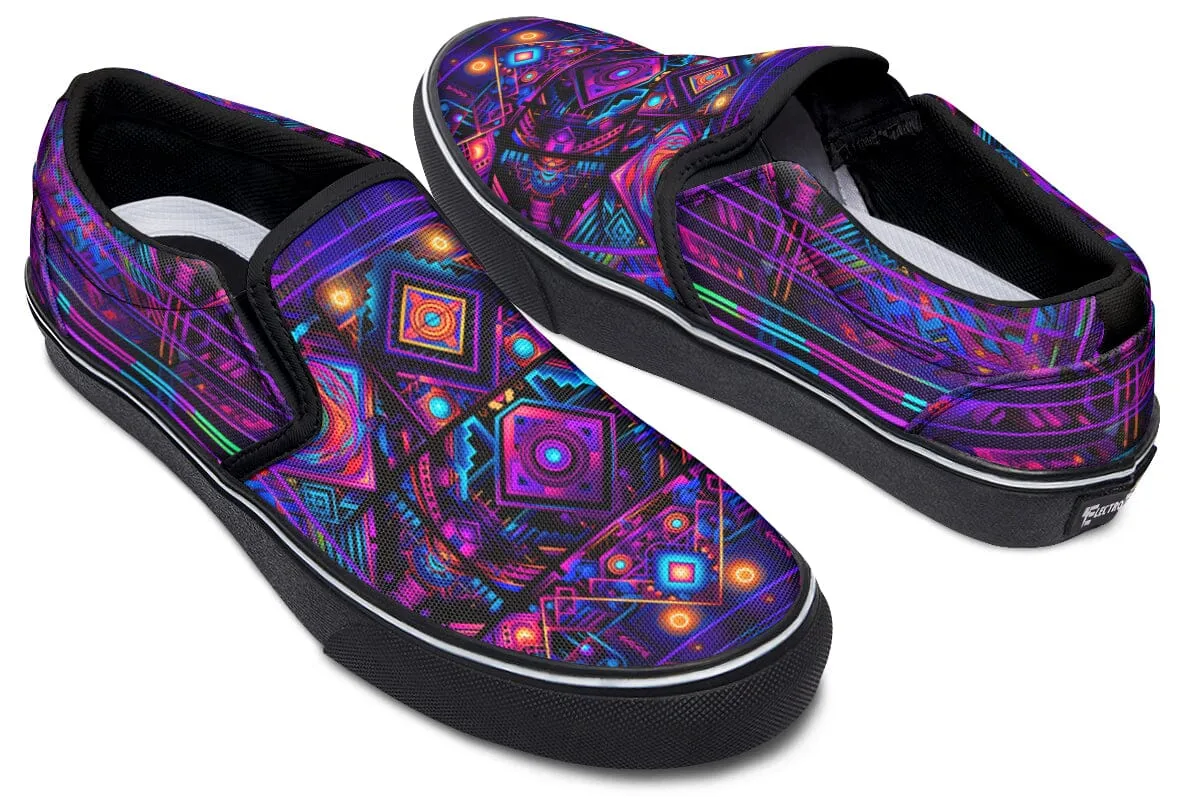 Cyber Patching Slip on Shoes