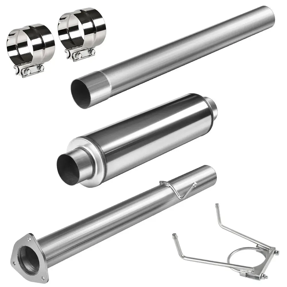 For 4'' 2013-2018 6.7 Cummins DPF Delete Race Pipe w/Muffler | SPELAB