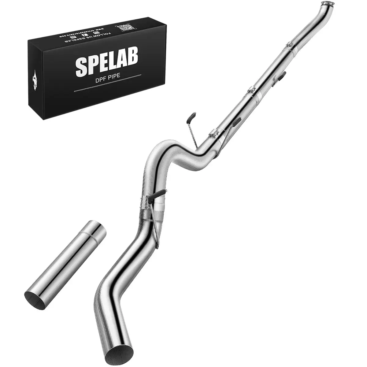 For 4" 2007.5-2012 6.7 Cummins DPF Delete Race Pipe | Dodge Ram 2500/3500 | SPELAB